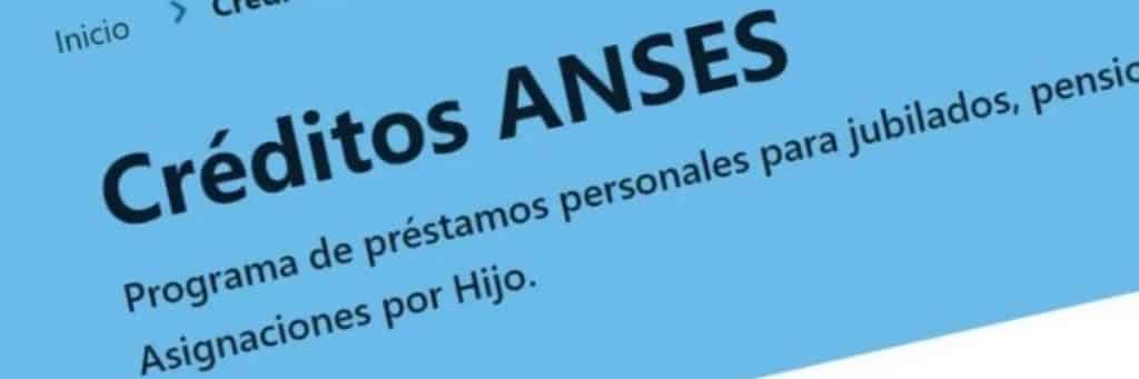 Creditos ANSES